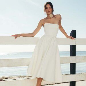 Jenny Yoo Carrie Ivory Dress